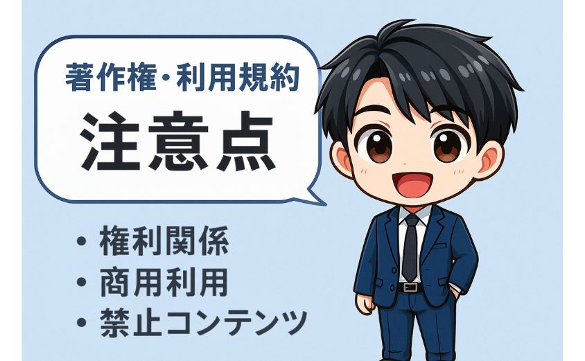 著作権等　注意点