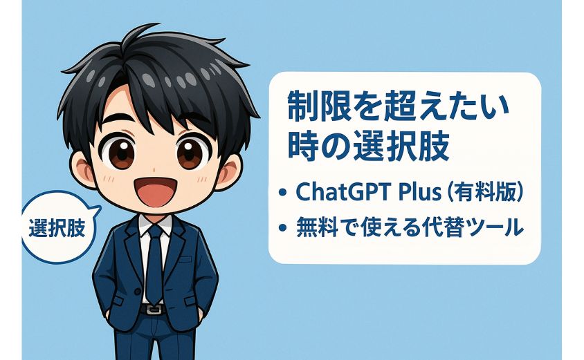 制限を超えた時の選択肢